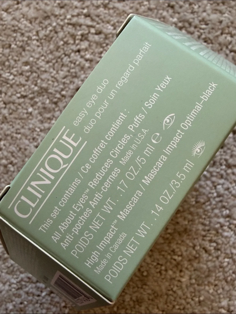 Clinique mascara and eye cream